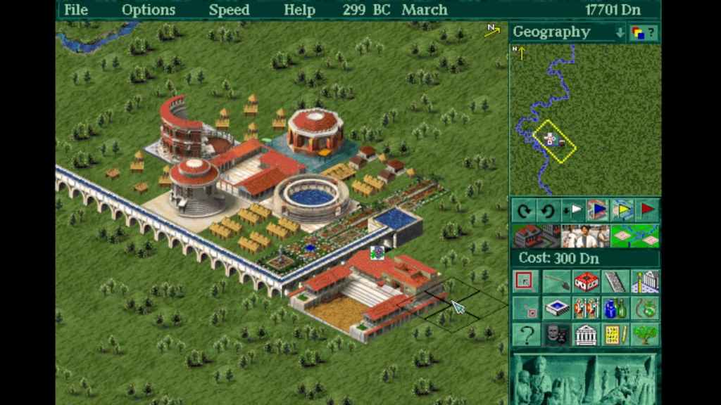 A roman town built in the DOS video game, Caesar 2. 