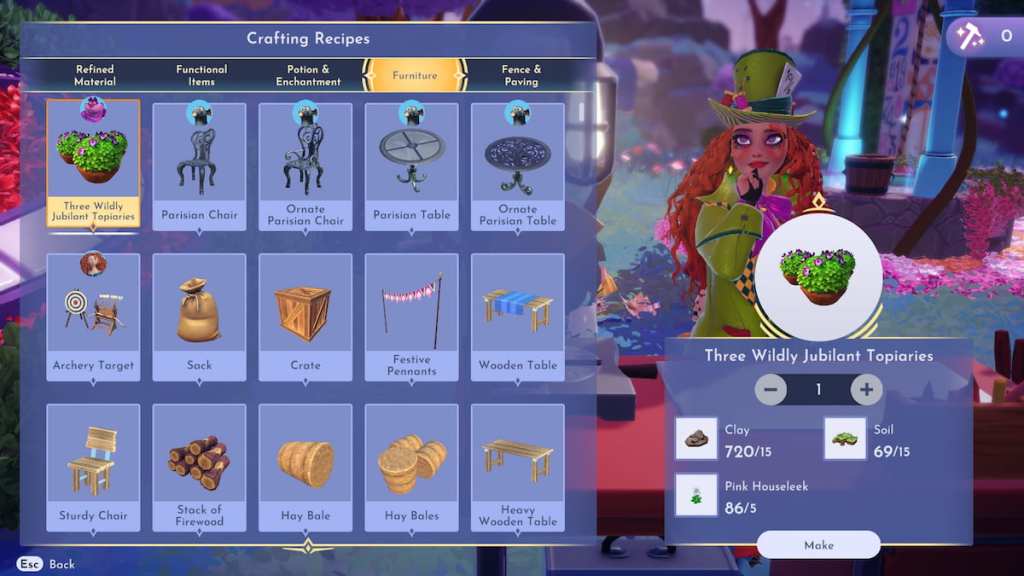 Crafting three wildly jubilant topiaries in DDV