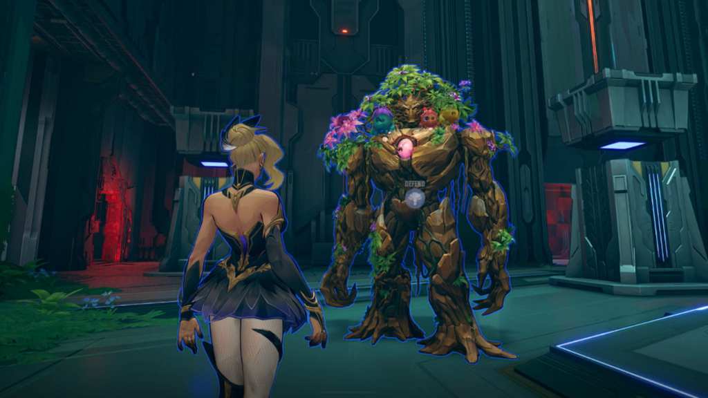 Dagger looking at Avatar of Krakoa in Marvel Rivals