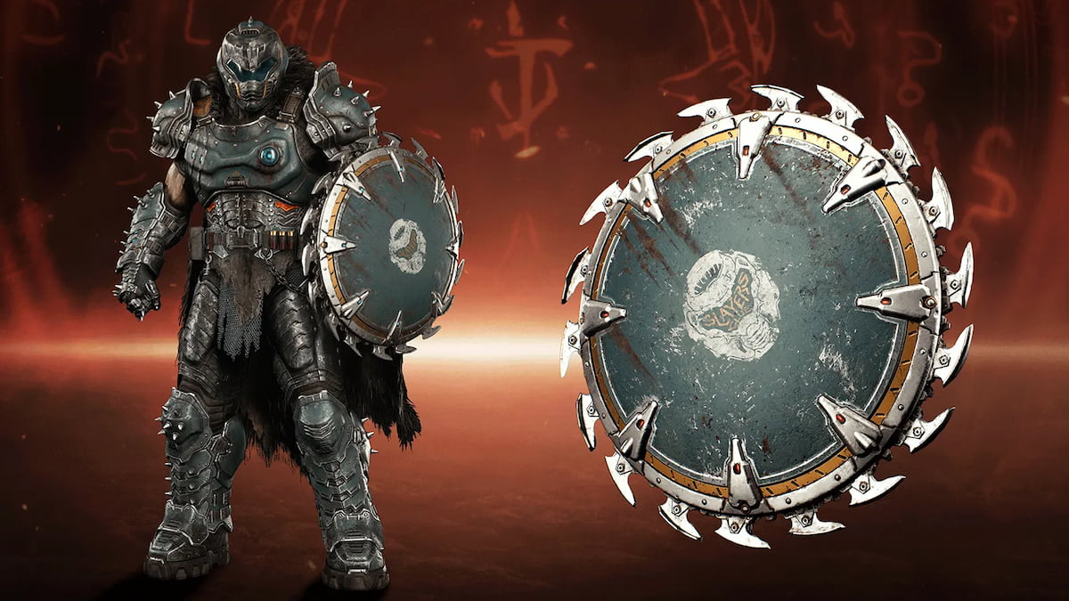 Doom the Dark Ages Doom Slayer guardian skin and shield