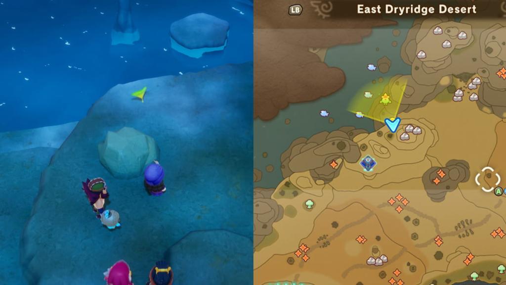 Fantasy Life i East Dryridge Desert first Leafe location