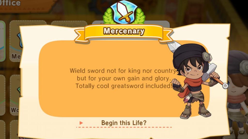 Fantasy Life i mercenary life