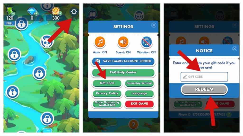 Redeeming codes in Phase 10