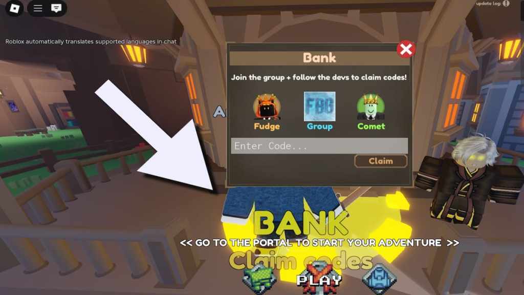 How to redeem codes in Pixel Blade.