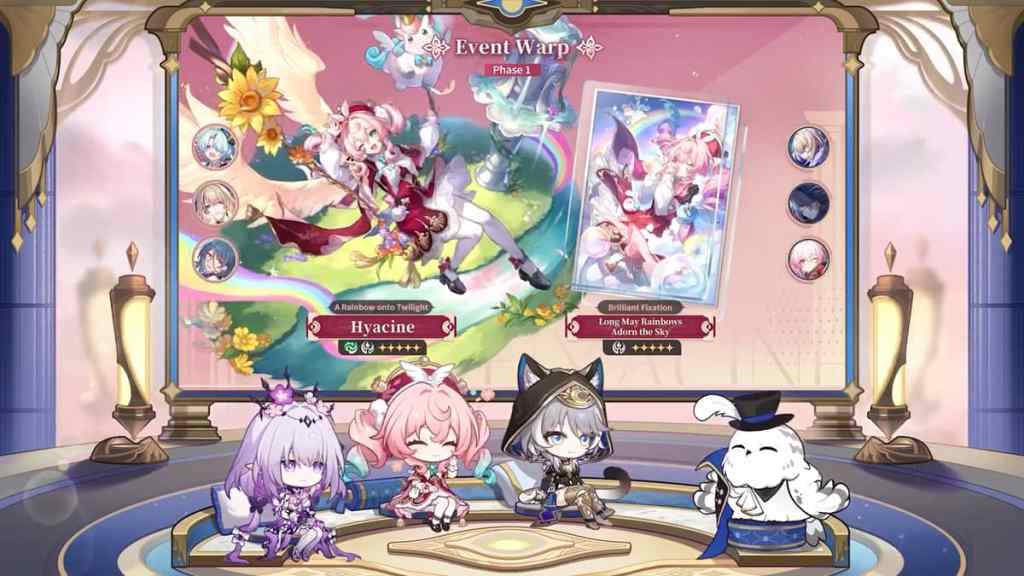 hsr 3.3 hyacine banner characters and light cones