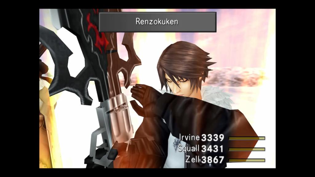 Final Fantasy 8 remaster Squall Renzokuken screenshot