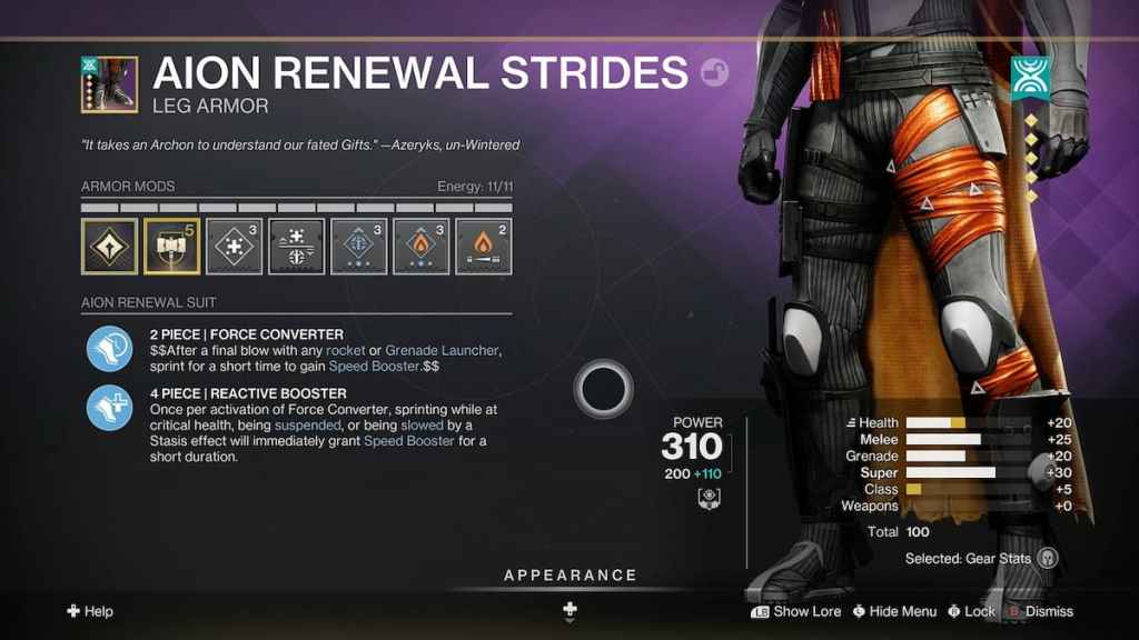 Destiny 2 Armor 3.0 overhaul screenshot