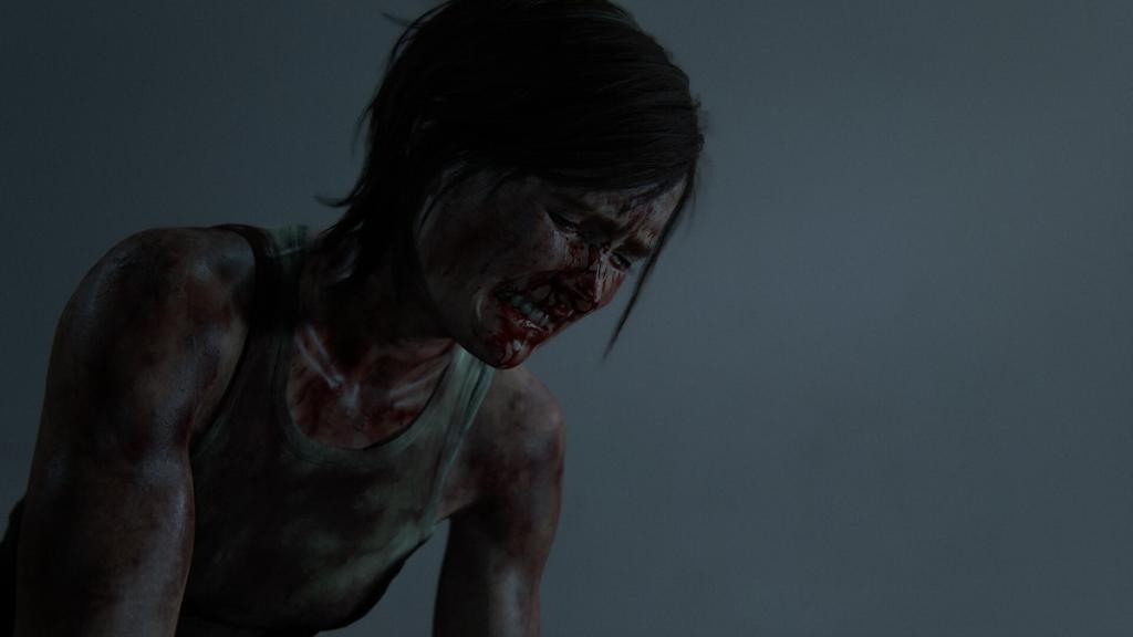 TLOU2 Ellie crying in the rain