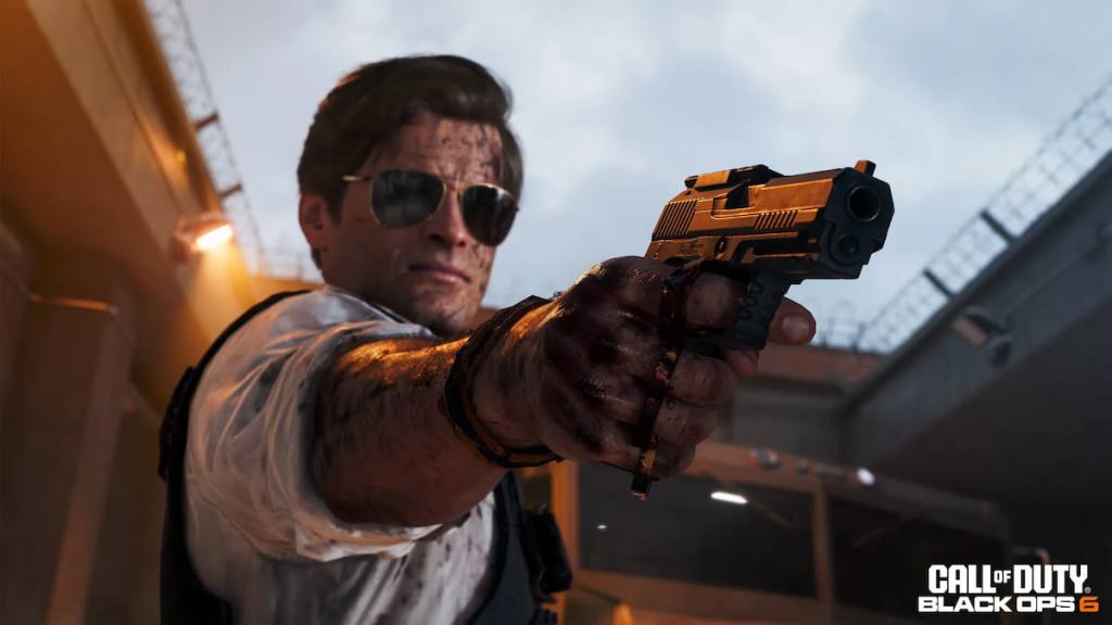 Adler aiming a pistol in BO6 season 4