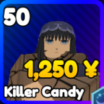 Killer Candy unit from the Anime Rangers X Roblox experience