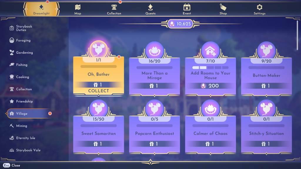 Completing Oh, Bother quest in DDV