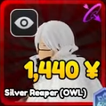 Silver Reaper (OWL) unit from the Anime Rangers X Roblox experience
