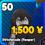 Stitchblade (Reaper) unit from the Anime Rangers X Roblox experience