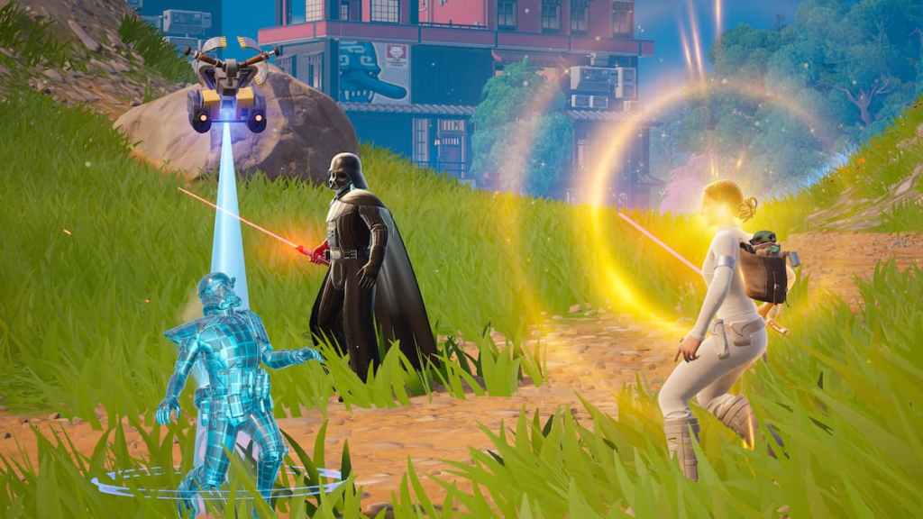 Winning Fortnite with Darth Vader