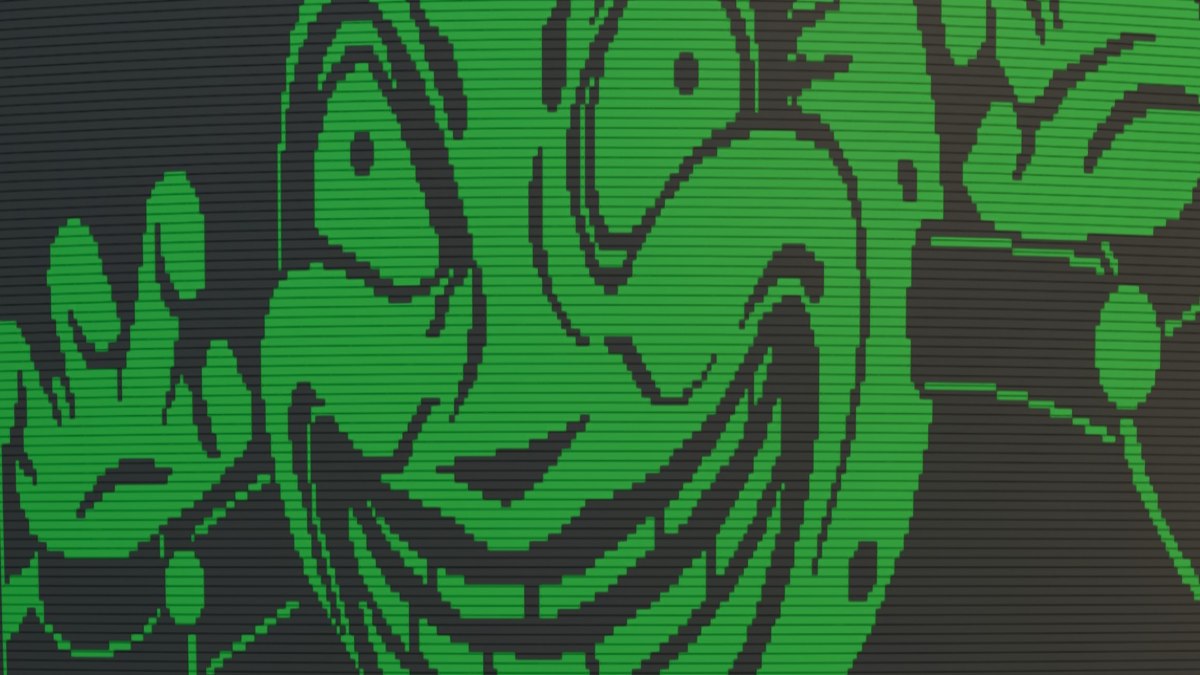 Close up of the Moon game over screen on Moon.exe