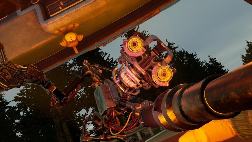 Mimic jumpscare through broken windscreen