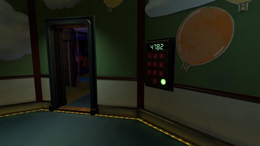 4782 on keypad in Birthday Showroom