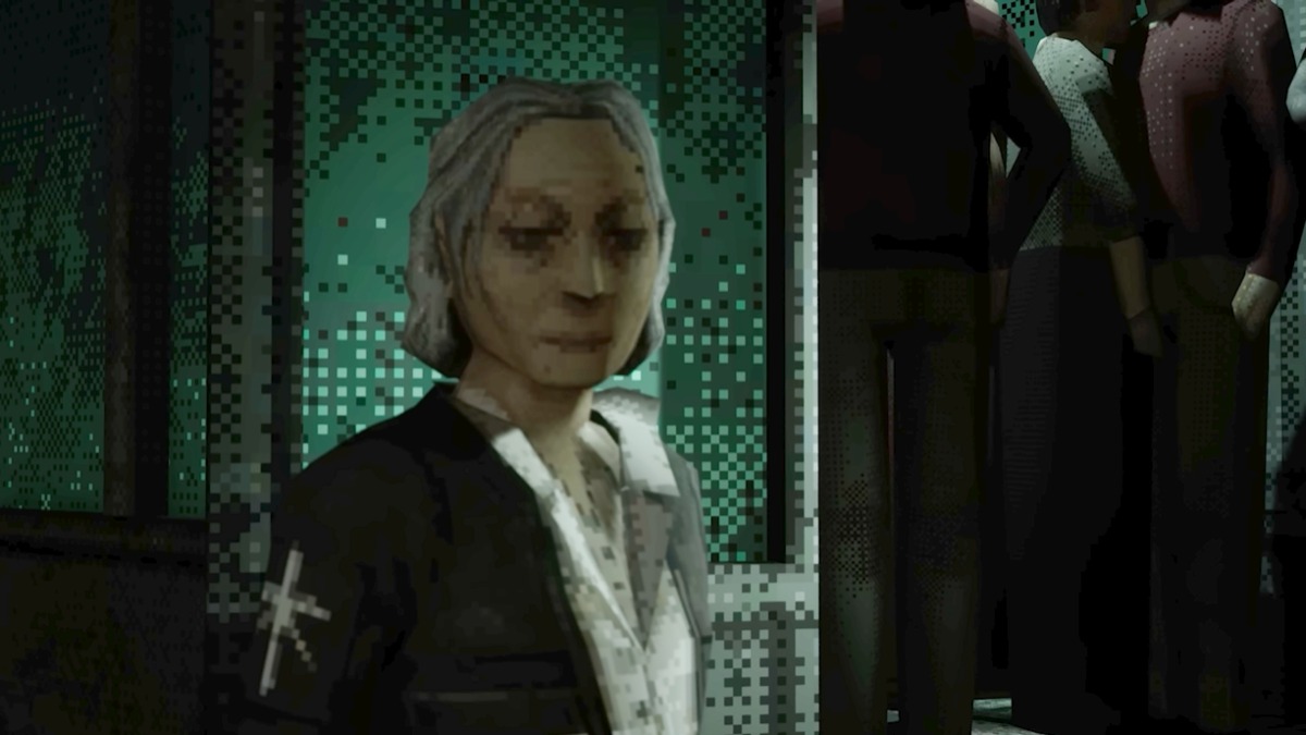 The Churchman looking back as people are put into vans