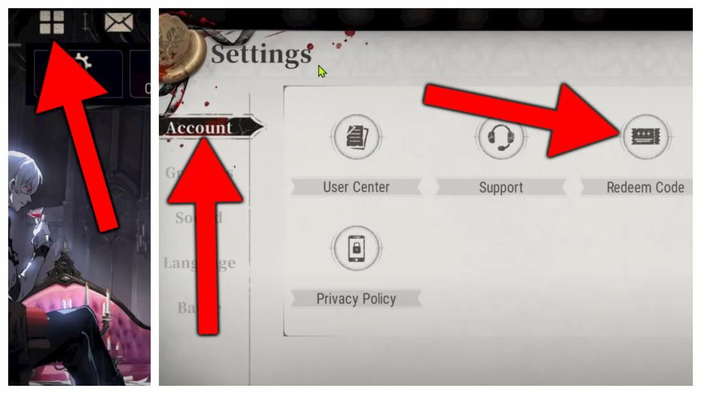 How to redeem Silver and Blood codes.