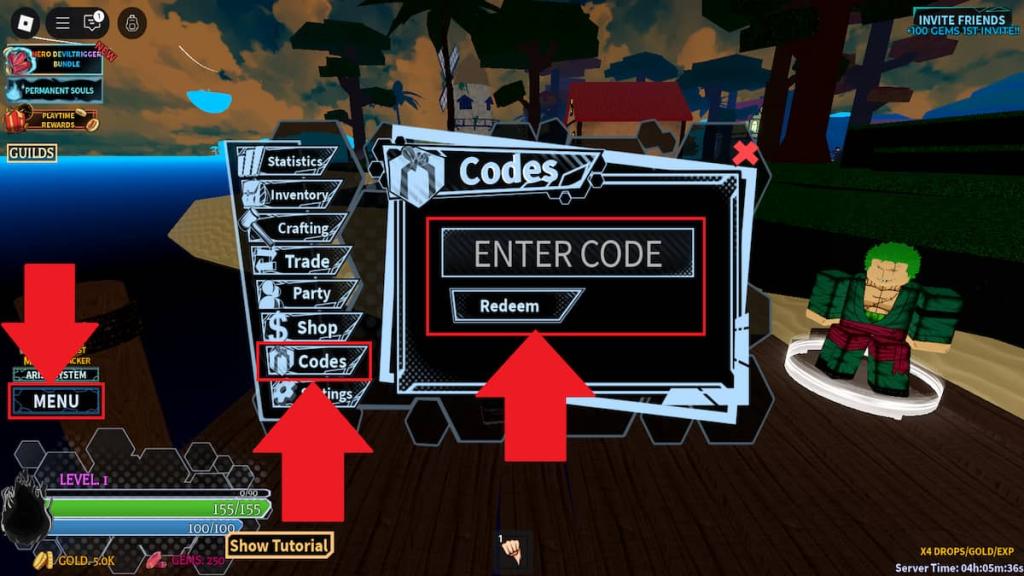 How to redeem Anime Spirits codes