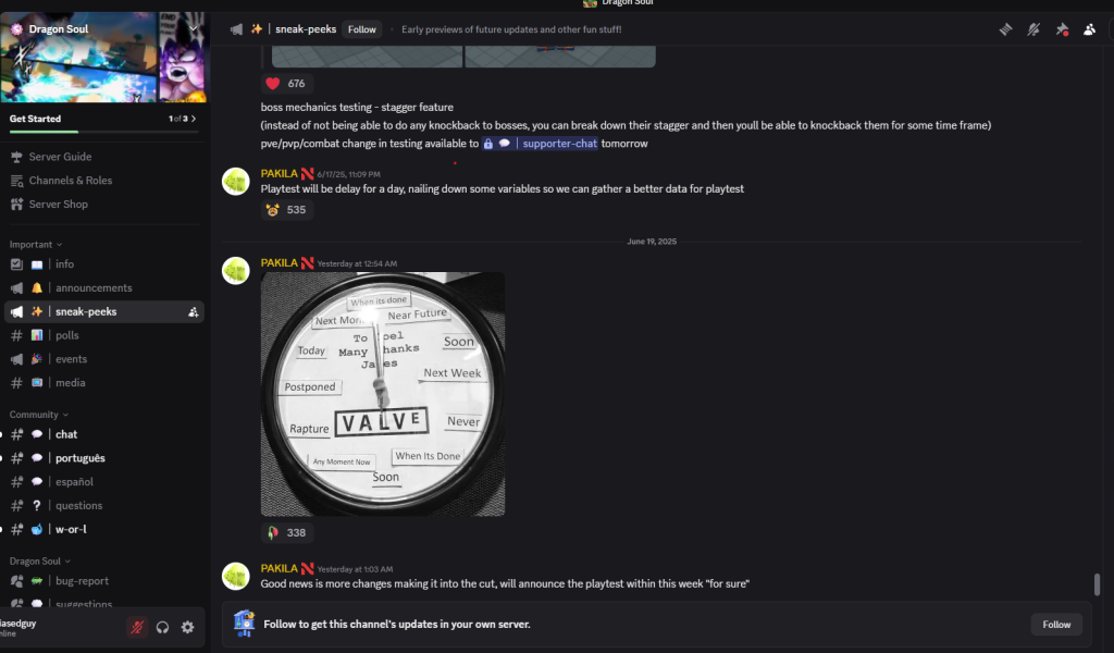 Official Dragon Soul Discord with multiple channels