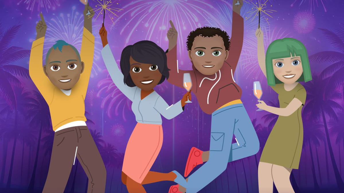 BitLife characters dancing and celebrating