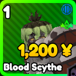 Blood Scythe unit from the Anime Rangers X Roblox experience.