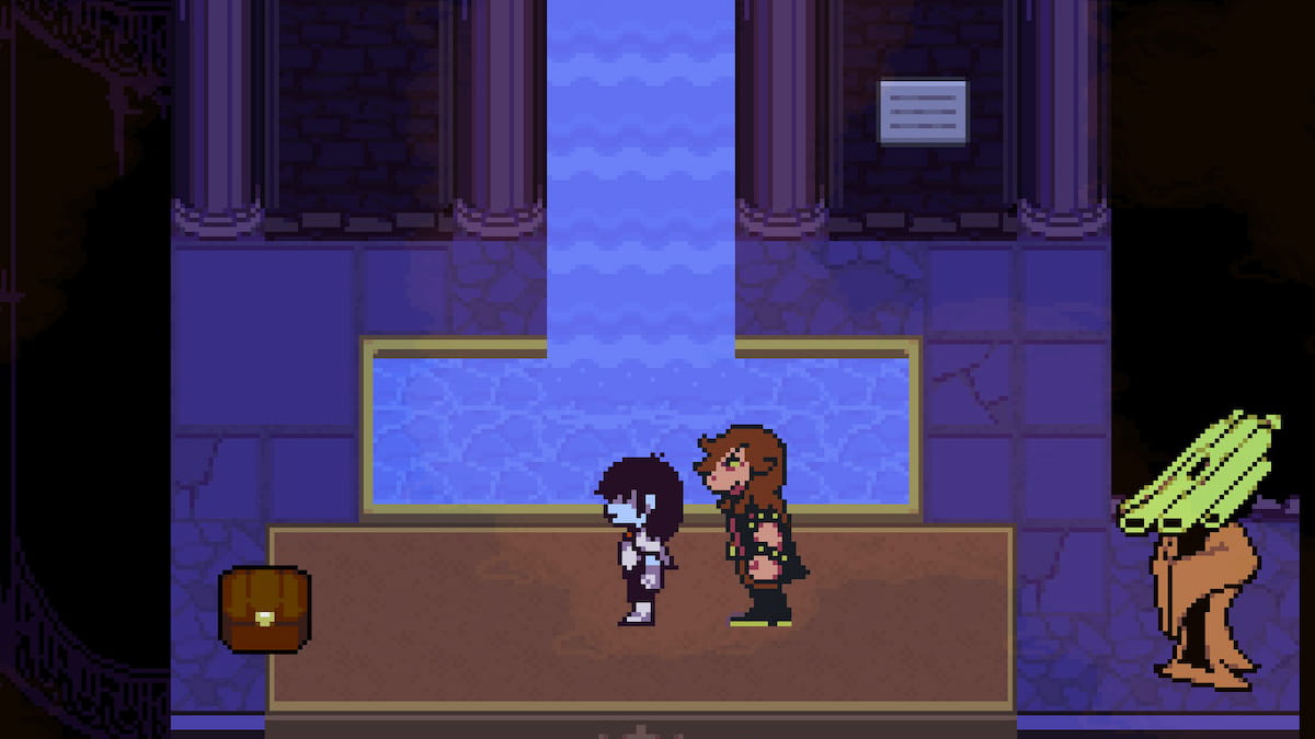 Deltarune waterfall holding goldwidow