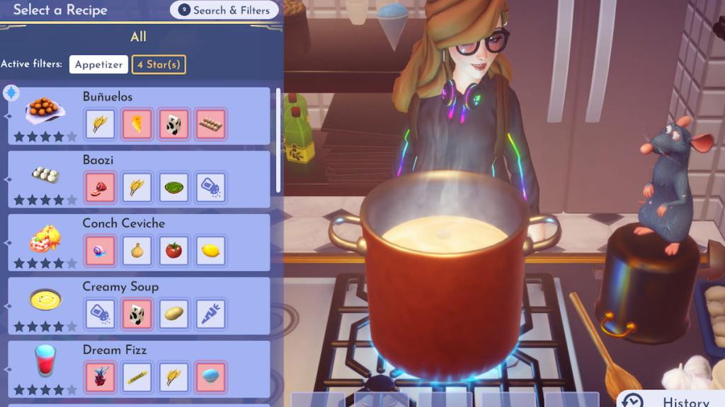 Disney Dreamlight Valley four-star appetizers