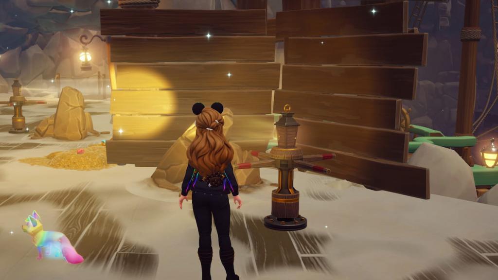 Disney Dreamlight Valley revealing strange shadows using lanterns