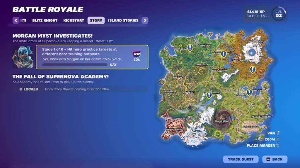 All hero training outpost locations on map in Fortnite