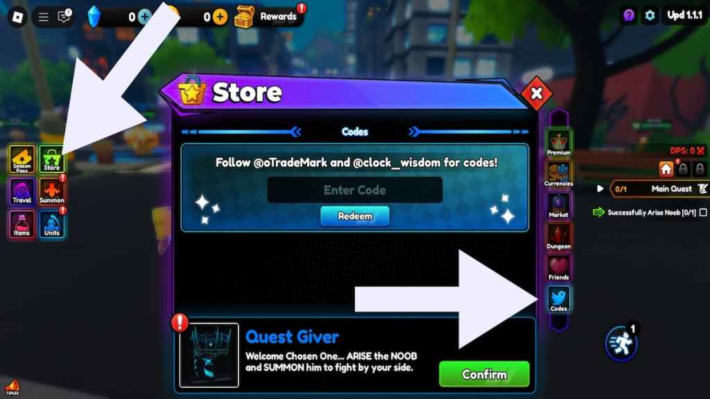 How to redeem Anime Rising codes. 