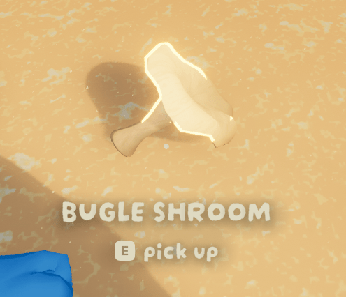 A non-poisonous Bugle mushroom in PEAK
