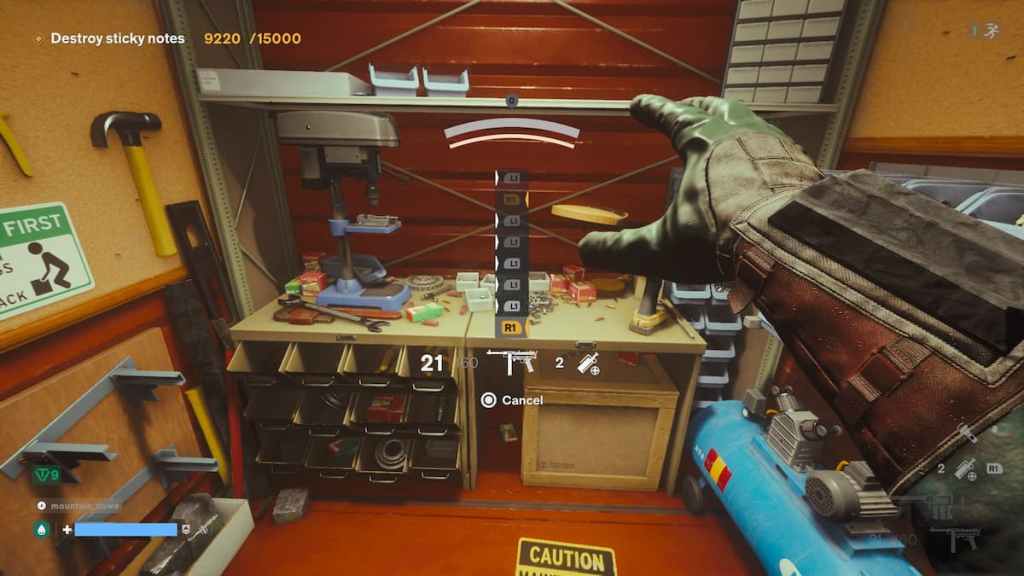 FBC Firebreak grabbing ammo L1-R1 button screen