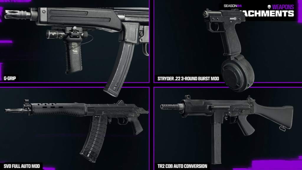 BO6 Season 4 Reloaded new attachments