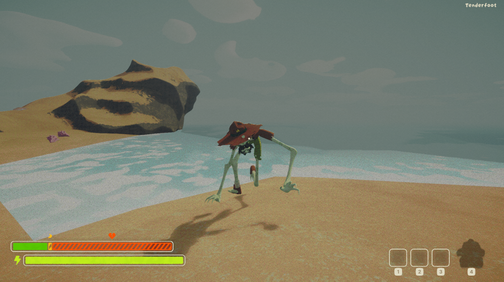 scoutmaster runs towards a player in peak