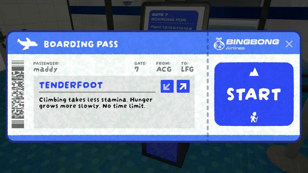 Peak Tenderfoot difficulty