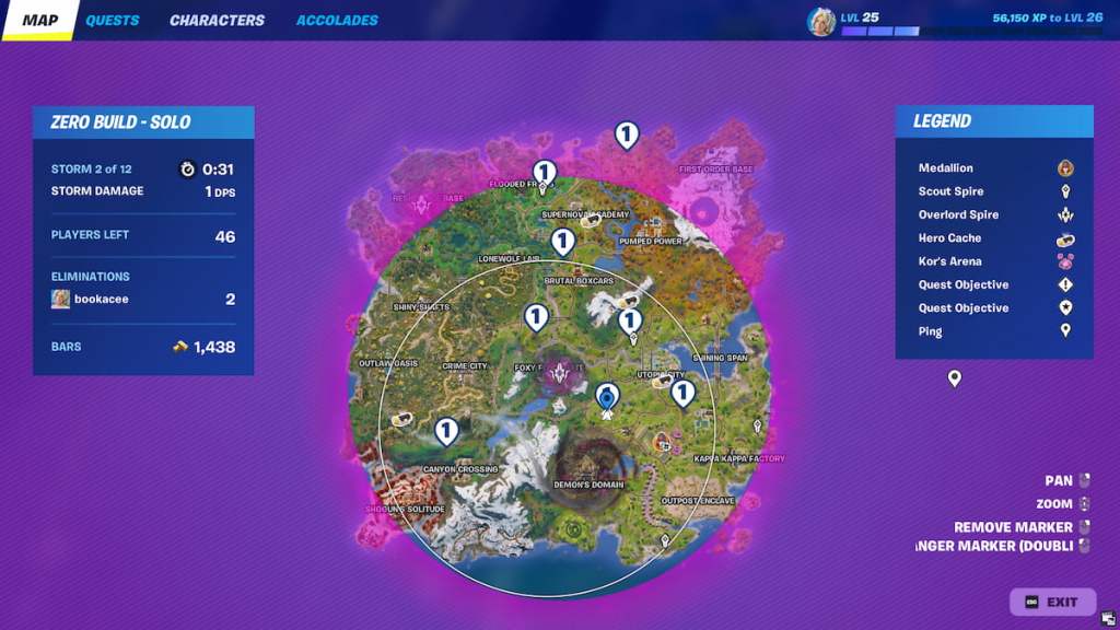 all spire fragment locations on a map in fortnite