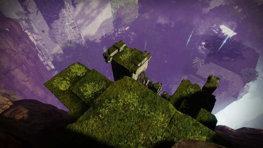 A set of square Vex blocks which you can traverse in Encore in Destiny 2.