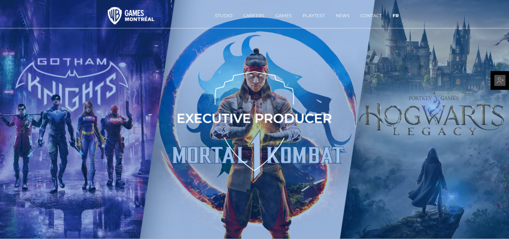Executive Producer application on the WB Games' official website