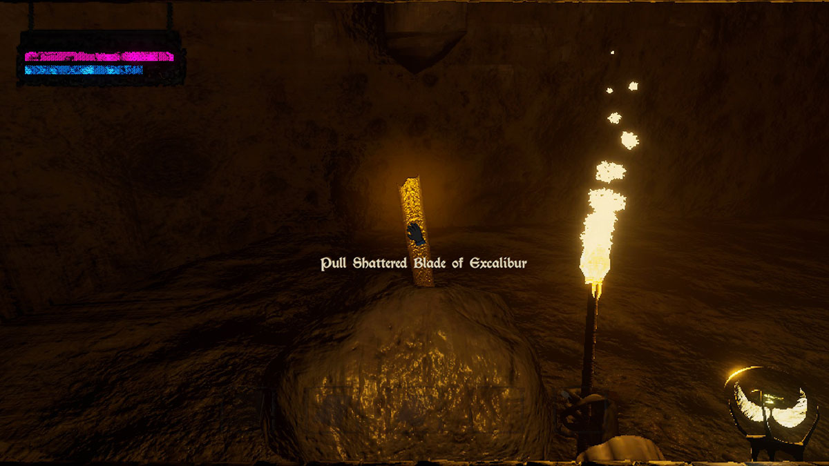 The Shattered Blade of Excalibur, as seen in Mage Arena.