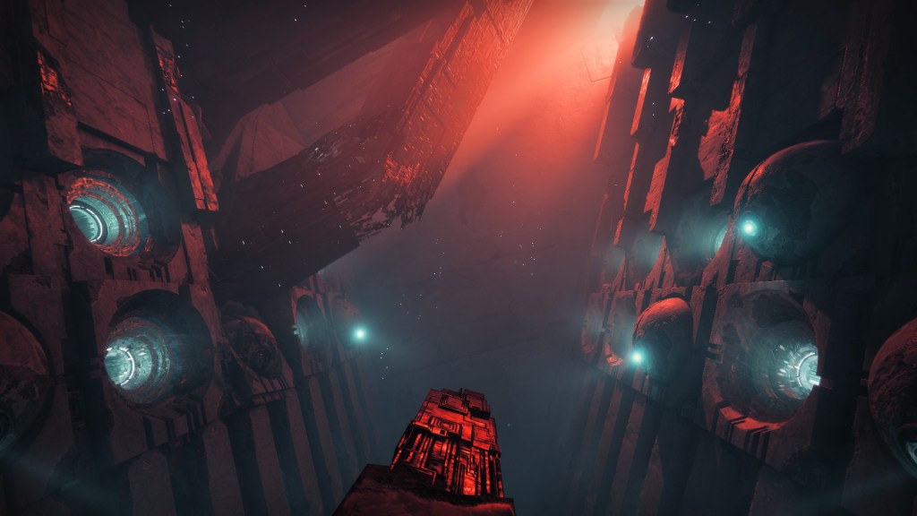 The room with the fake portals in the Whisper mission in Destiny 2.