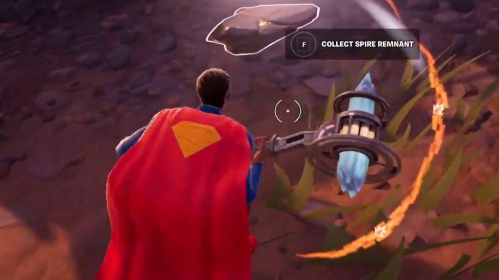 Collecting spire remnant in Fortnite