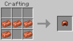 Copper helmet recipe in minecraft