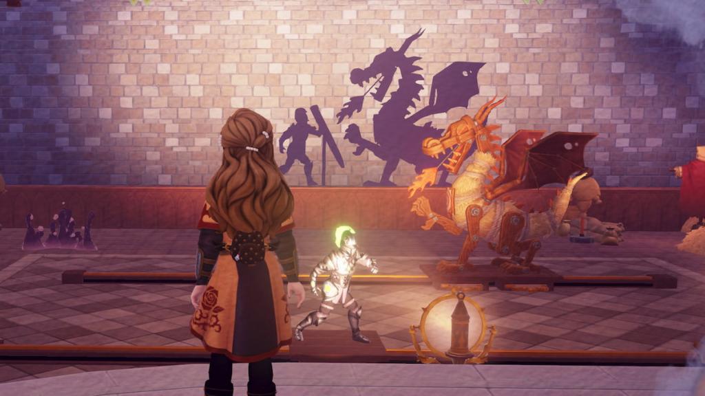 Disney Dreamlight Valley Dragon and Knight shadows