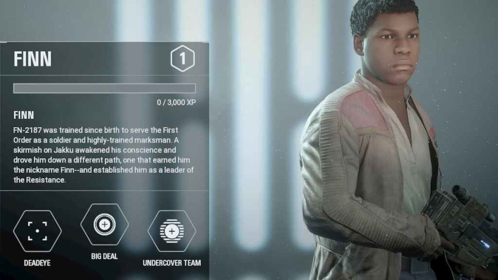 Finn in Star Wars Battlefront 2. 