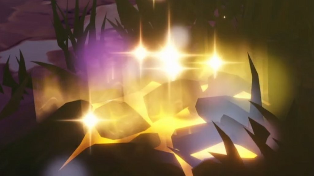 A golden digging spot in disney dreamlight valley