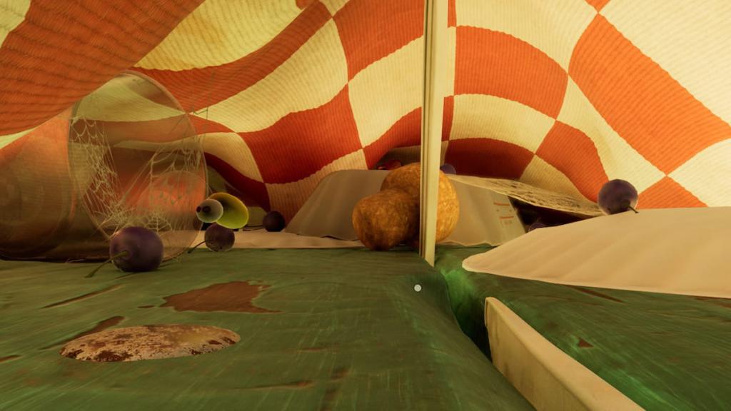 Grounded 2 picnic table blueberries