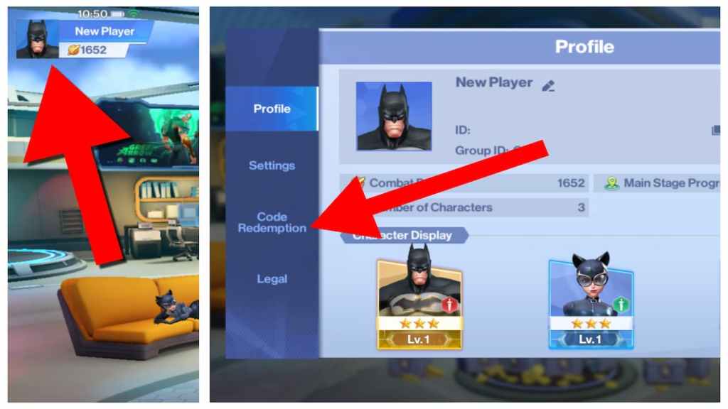 How to redeem DC Worlds Collide codes. 
