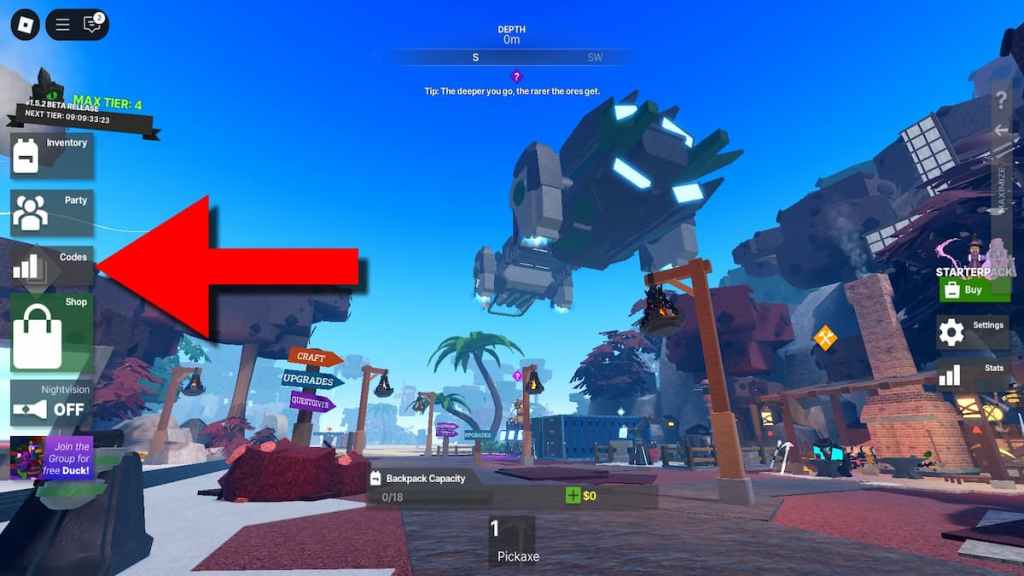 How to redeem Miner's Quest codes.